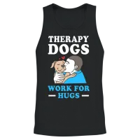 Therapy Dog Pet Therapist Dogs Unisex Tank Top - Black – 2