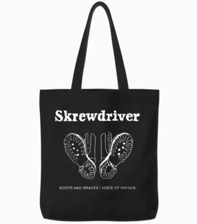 Skrewdriver Tote Bags - Black