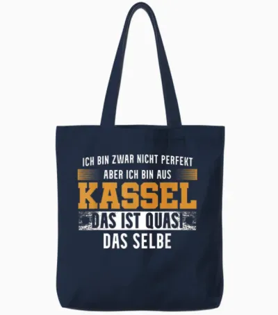 Stadt Kasseler Kasselerin Ich Bin Aus Kassel Tote Bags - Navy