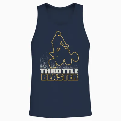 Atv Quad Throttle Blaster Unisex Tank Top - Navy