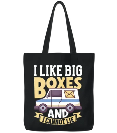 Postal Worker Mail Lady Mail Carrier Postal Tote Bags - Black