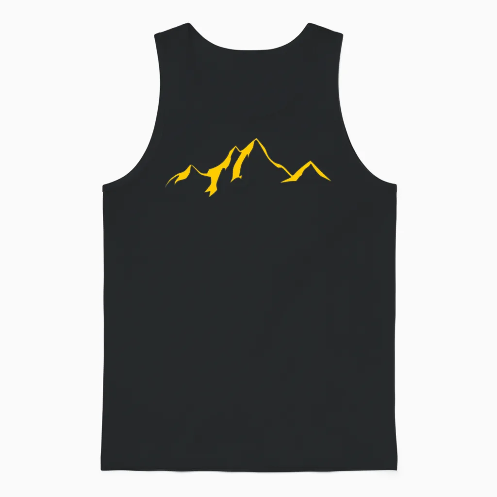 Mountain Scenery / Mountains Unisex Tank Top in Black