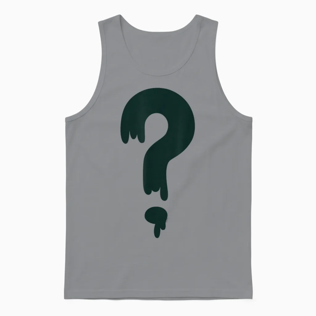 Disney Gravity Falls Soos Mystery Shack Question Mark Logo Unisex Tank Top in Sport Grey