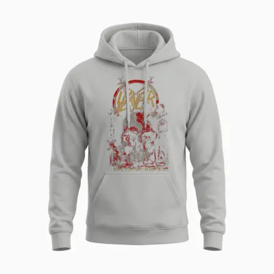 Slayer - South of Heaven Three Color Unisex Hoodie - Ash