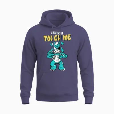 Don't Touch Me Unisex Hoodie - Heather Sport Dark Navy