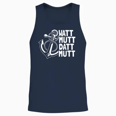 Nordlicht Norddeutsch Moin Plattdeutsch Nordsee Ostsee Unisex Tank Top - Navy