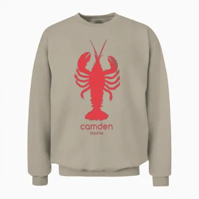 Camden Maine Lobster Fans Vacation Souvenir Unisex Sweatshirt - Sand