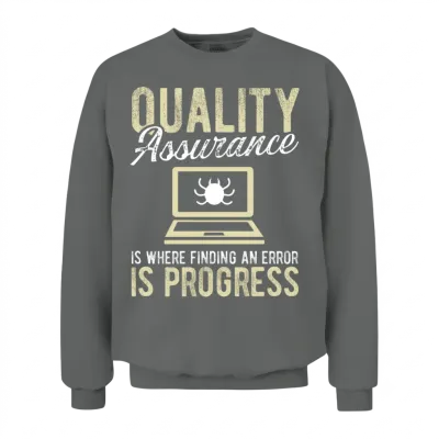 Quality Assurance Code Testing Qa Engineering Test Unisex Sweatshirt - Graphite Heather