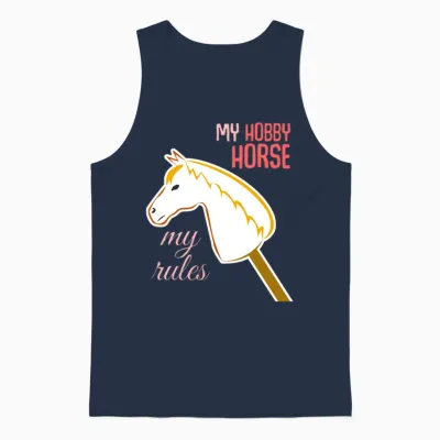 Hobbyhorse Hobby Horse Unisex Tank Top - Navy