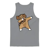 Pug Dab 01 Unisex Tank Top - Sport Grey – 1