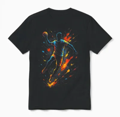 Handball Handballer Verein Sportler Trainer Unisex T-Shirt - Black