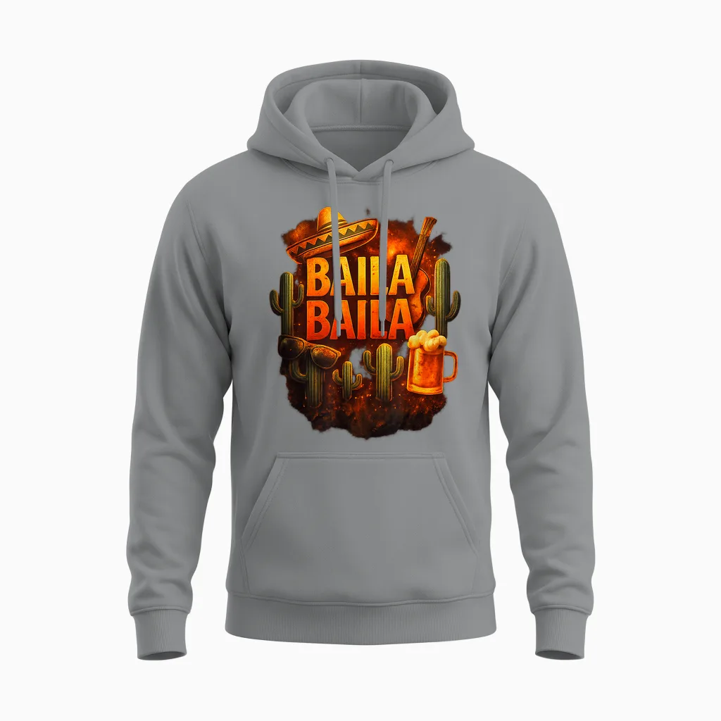 Baila Baila Krause Liad Für D Wiesn Oimara Wackelkontakt Unisex Hoodie in Sport Grey
