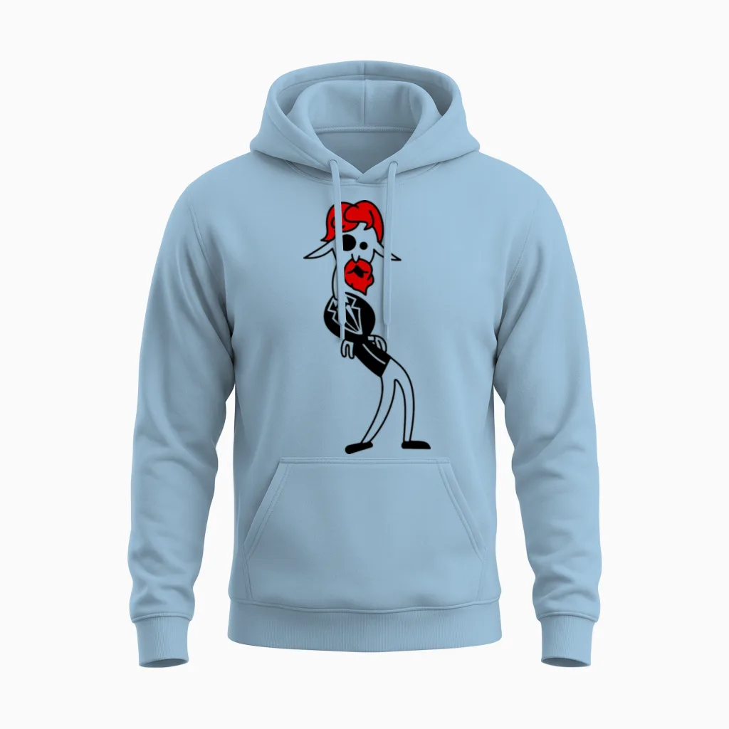 Mister Ginger Funny Unisex Hoodie in Light Blue