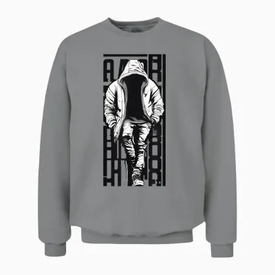 Rapper Graphic Tees Hip Hop T Shirt Streetwear Men Unisex Sweatshirt - Sport Grey