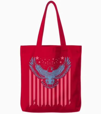 Eagle America Tote Bags - Red