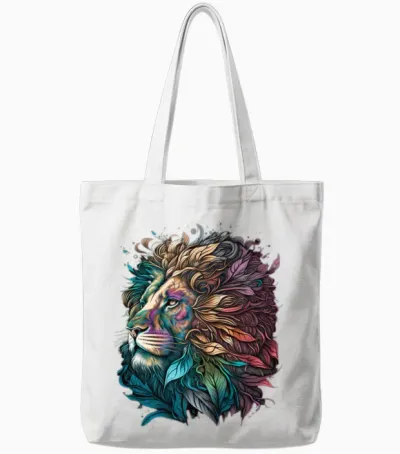 Lion Colors Tote Bags - White