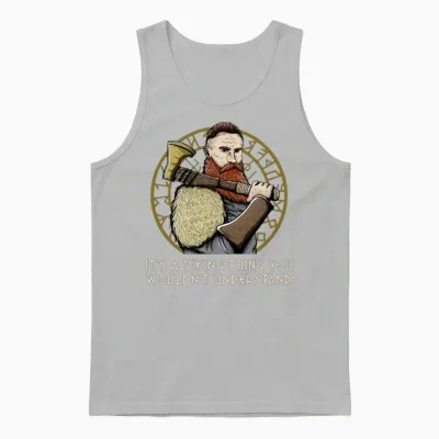 Its a Valhalla Thing Funny Norwegian Humor Norway Unisex Tank Top - Ash