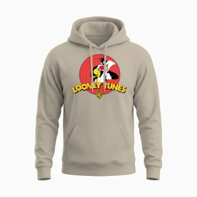 Looney Tunes Sylvester and Tweety Unisex Hoodie - Sand