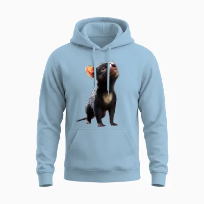 Tasmanian Devil Marsupial Tasmania Cute Prey Devil Unisex Hoodie - Light Blue