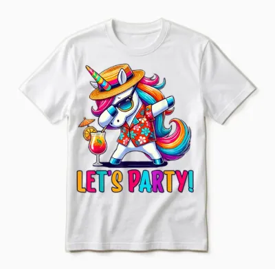 Party Outfit, Unicorn | Women & Men | Party Unicorn, Unicorn Unisex T-Shirt - White