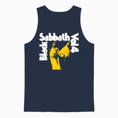 Black Sabbath Vol 4 Unisex Tank Top - Navy