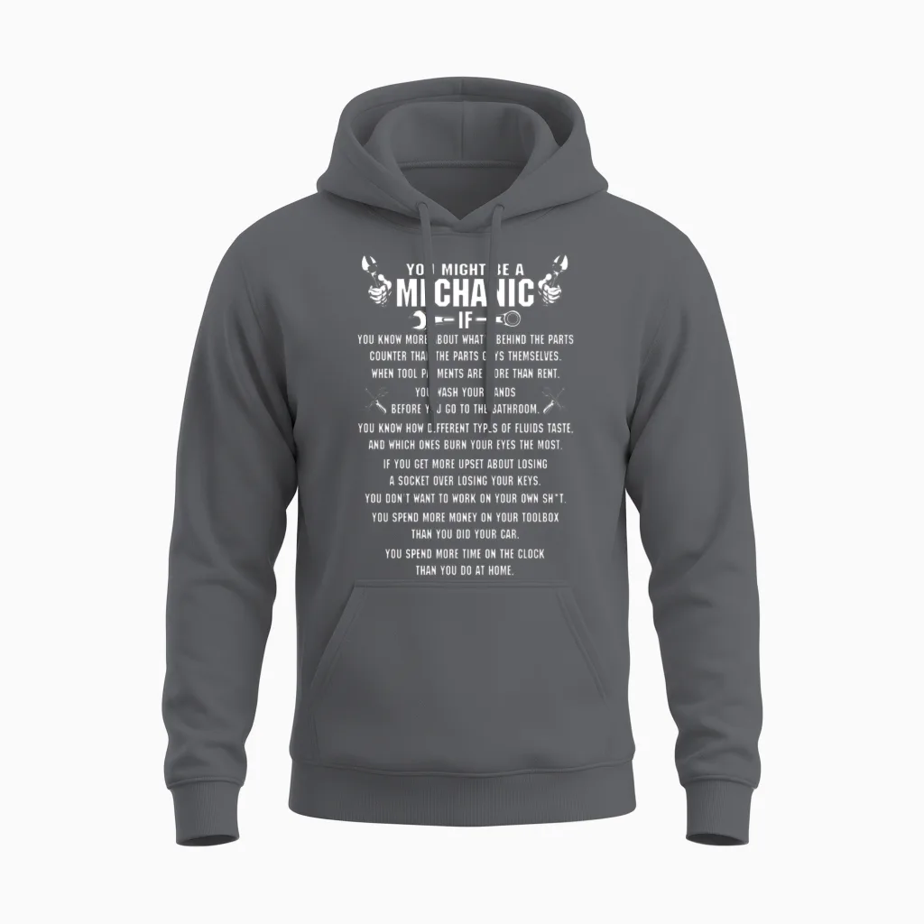 Mechanic Mechanic Mechanical Heart Tattoo Anime Unisex Hoodie in Charcoal
