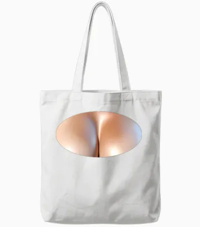 Fake Boobs Tote Bags - White