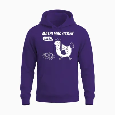Mathemachicken Funny Math Unisex Hoodie - Purple