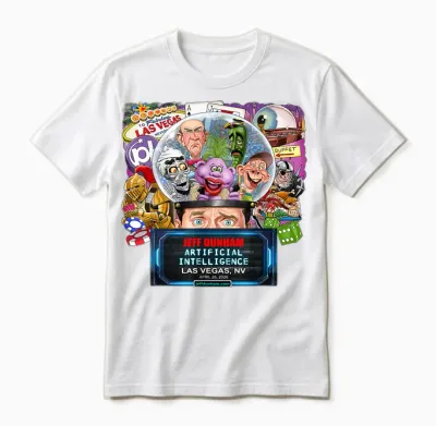 Jeff Dunham Las Vegas, Nv (2026) Unisex T-Shirt - White