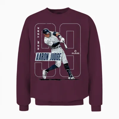 Mlbpa - Major League Baseball Aaron Judge - Mlbjud3004 Unisex Sweatshirt - Maroon