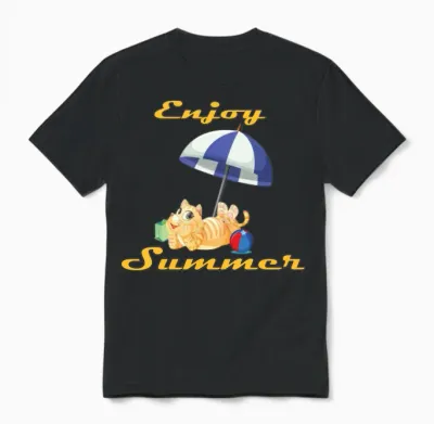 Genießen Sie Den Sommer Unisex T-Shirt - Black