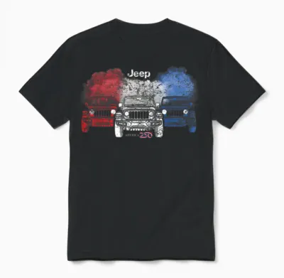 Jeep America250 Anniversary Frontline Official Unisex T-Shirt - Black
