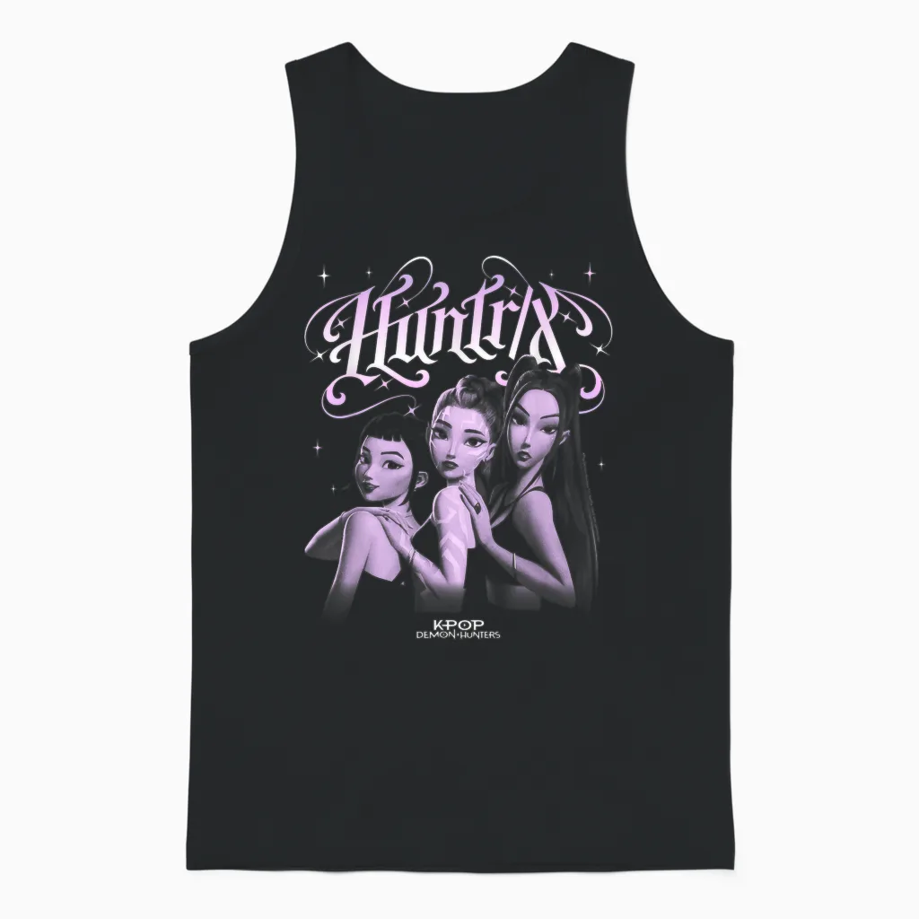 Kpop Demon Hunters Huntrix Gothic Officially Licensed Unisex Tank Top in Black