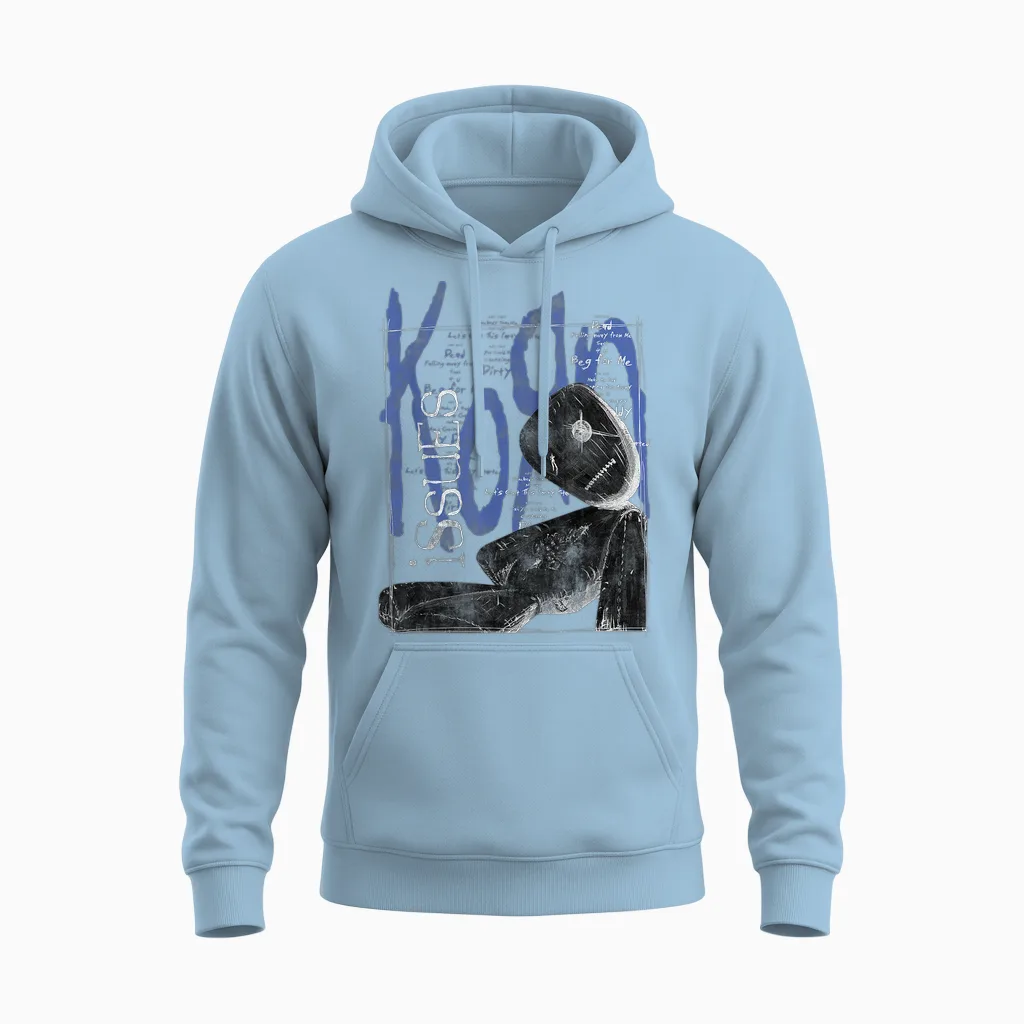 Korn Issues Ragdoll Unisex Hoodie in Light Blue