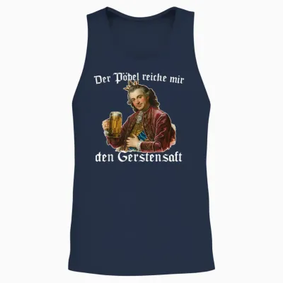 Der Pöbel Reiche Mir Den Gerstensaft Unisex Tank Top - Navy