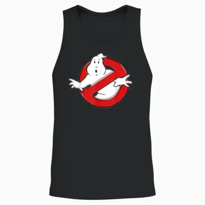 Ghostbusters Classic T-Shirt Movie Logo Unisex Tank Top - Black