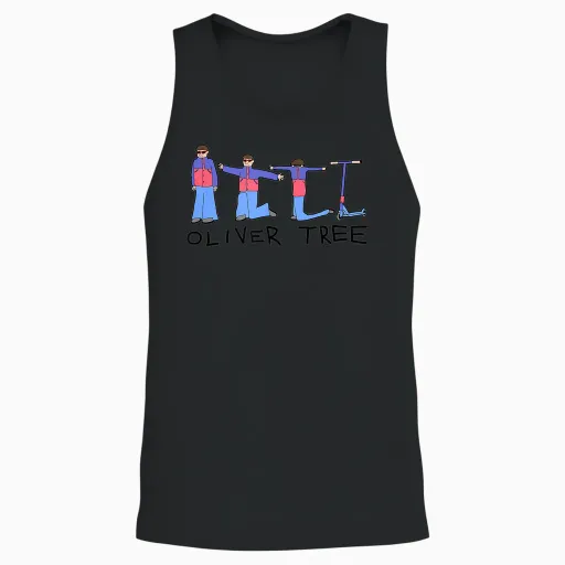 Oliver Tree Scooter Morph Unisex Tank Top - Black