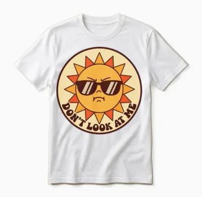 Sassy Sunglass Sun Unisex T-Shirt - White