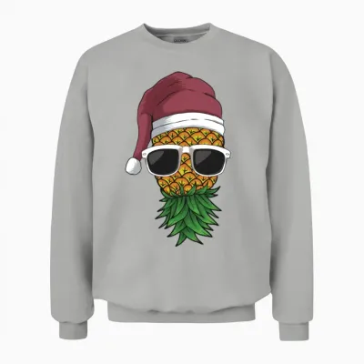 Funny Swinger Party Christmas Cartoon Unisex Sweatshirt - Ash