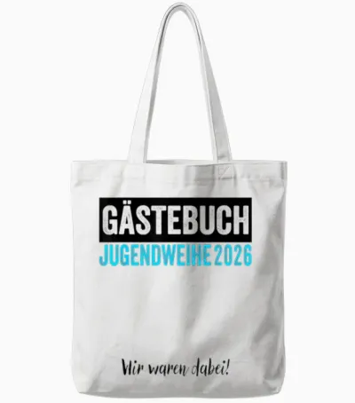 Jugendweihe 2026 Gästebuch Wir Waren Dabei Tote Bags - White