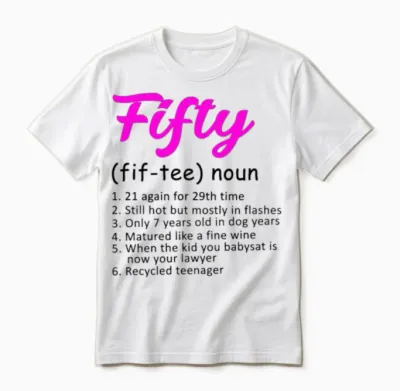 50th Birthday Unisex T-Shirt - White
