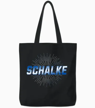 Schalke T-Shirt, Black Tote Bags - Black