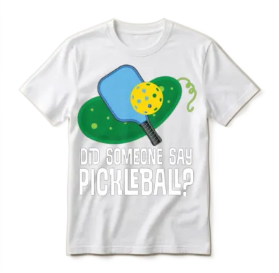 Pickleball Funny Joke Unisex T-Shirt - White