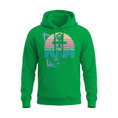 Funny Boating Retro Unisex Hoodie - Irish Green