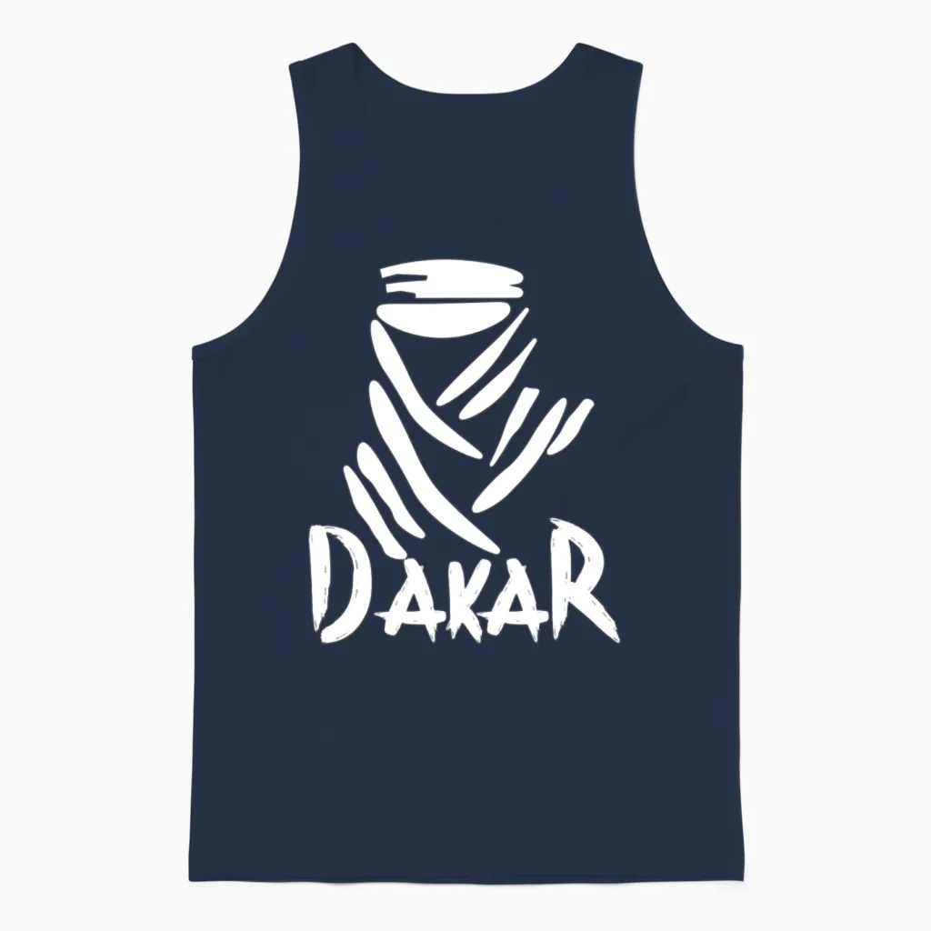 Rally Dakar Unisex Tank Top in Navy