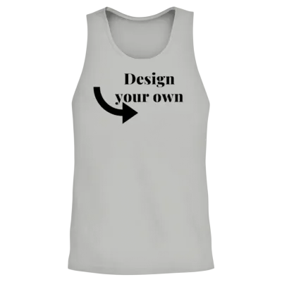 Design Your Own Unisex Tank Top - Ash