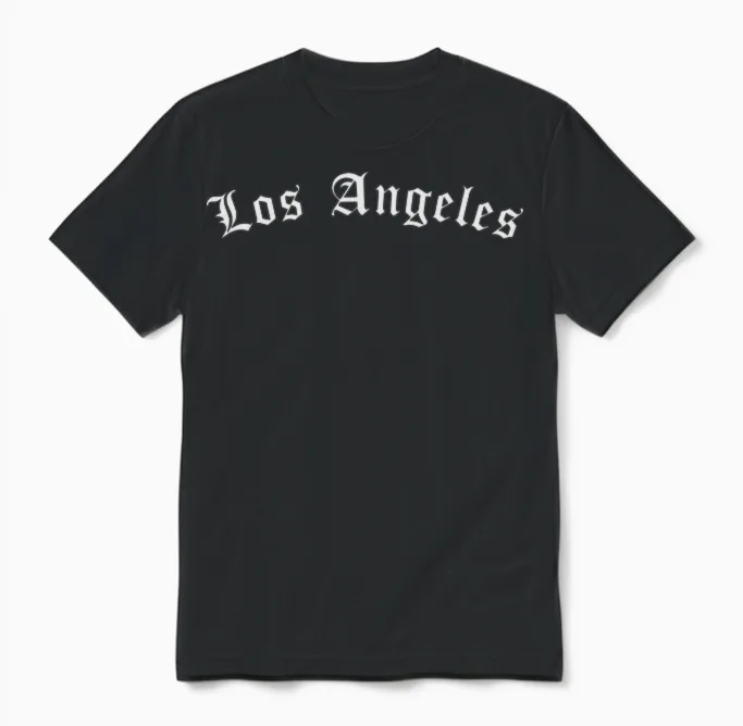 Los Angeles Unisex T-Shirt in Black