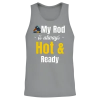 My Rod Is Always Hot and Ready Funny Ironworker Unisex Tank Top - Sport Grey – 2