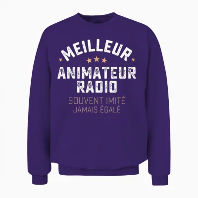 Funny Gift Man Craft Entertainer Radio Humor Unisex Sweatshirt - Purple
