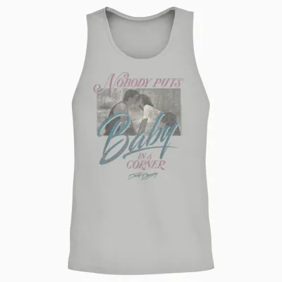 Dirty Dancing Nobody Puts Baby in a Corner Retro Romcom Unisex Tank Top - Ash